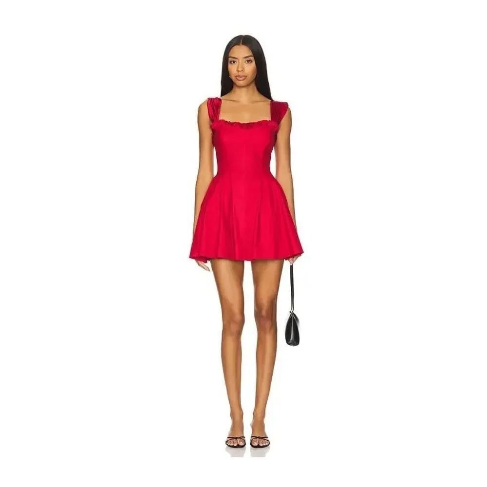 Free People Women's Red Midnight Magic Mini Dress Size Small NWOT